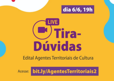 Segunda live de divulgação do edital