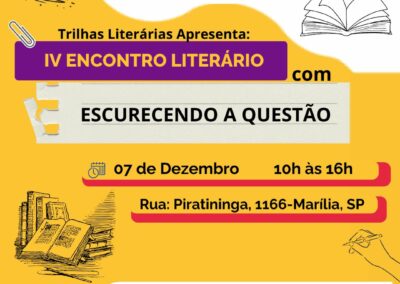 IV Encontro Literário do projeto Trilhas Literárias